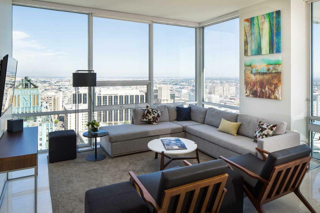 Luxurious Highrise 2B 2B Apartment Heart Of Downtown La 로스앤젤레스 외부 사진